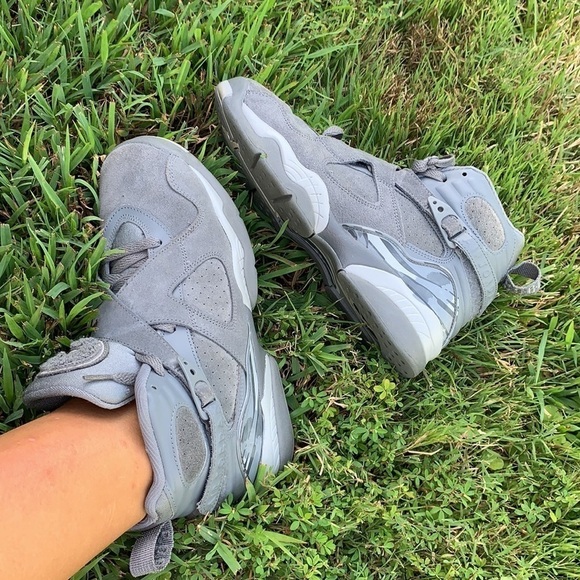 Nike air JORDAN 8 retro gray suede shoes‎ sneakers - Picture 16 of 16